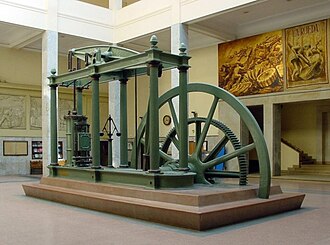 Una máquina de vapor de tipo Watt construida por David Napier & Son Limited en 1859