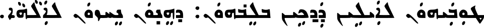 Texto bíblico de una Peshitta siríaca oriental