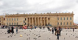 Capitolio Nacional de Colombia en la Plaza de Bolívar de Bogotá