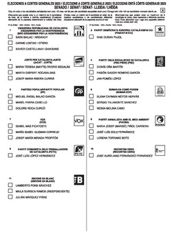 Papeleta electoral trilingüe