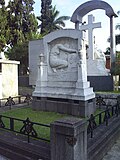Mausoleo de Jorge Isaacs en el Cementerio San Pedro en Medellín