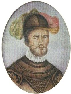 Retrato histórico de Pedro de Ursúa en una miniatura del siglo XVI