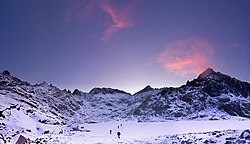 Circo de Gredos y Laguna Grande helada