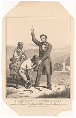 Ilustración histórica sobre la emancipación de los esclavos