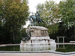 Monumento al general Martínez Campos en el Parque del Retiro de Madrid
