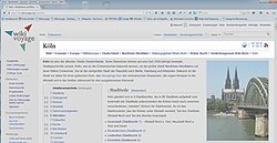 Ejemplo de su implementación en una página web mediante una línea horizontal de texto.