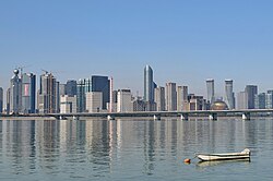 Vista panorámica de la ciudad de Hangzhou