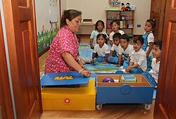 Niños en un entorno de aprendizaje