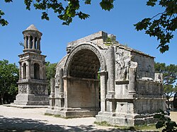 Zona monumental de Glanum en Saint-Rémy-de-Provence