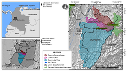 Mapa del Triángulo del Café