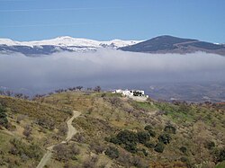 Vista del Mulhacén desde la zona de Las Alpujarras