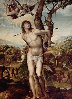 Martirio de San Sebastián por Il Sodoma