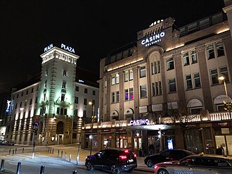 Entrada principal del Casino Helsinki en Finlandia