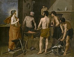 Pintura La Fragua de Vulcano de Diego Velázquez