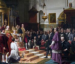 Juramento de las Cortes de Cádiz en la iglesia mayor parroquial de San Fernando.
