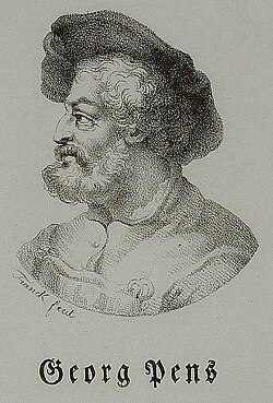 Grabado de Georg Pencz por Maximilian Franck