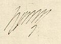 Firma manuscrita histórica de Enrique III de Francia