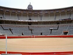 Interior de la plaza de toros Monumental de Barcelona