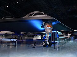 Maqueta a escala real de un B-2 en el Museo Nacional de la Fuerza Aérea de los Estados Unidos.