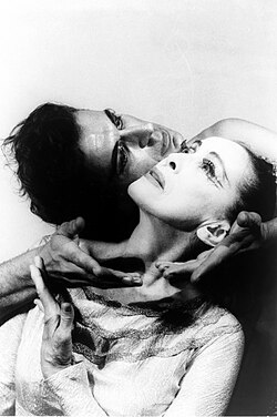 Martha Graham y Bertram Ross en una presentación en 1961