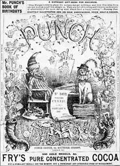 Edición impresa de la revista Punch de 1867 que incluye sátira política y social