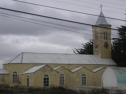 Fachada de la Iglesia de San Francisco de Sales en Porvenir