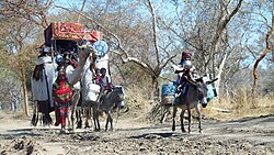 Caravana de nómadas en Chad