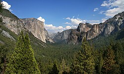 Valle de Yosemite esculpido por glaciares
