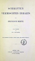 Portada de Schriften vermischten Inhalts