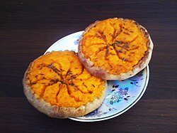 Pastel tradicional sklandrausis.