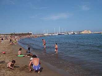 Vista panorámica del litoral