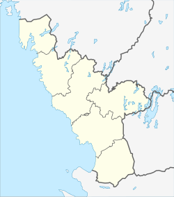 Mapa de la provincia de Halland