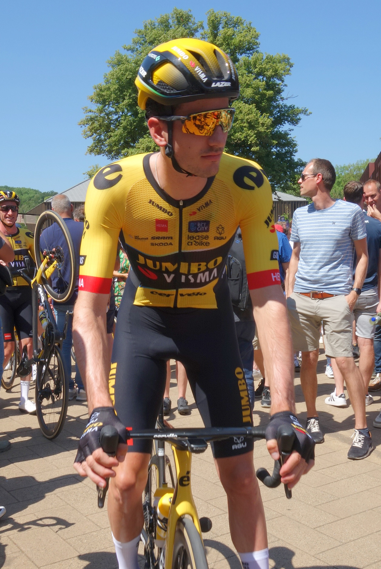 Retrato del ciclista Tim van Dijke