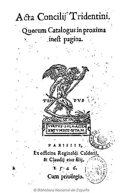 Acta Concilij Tridentini de 1546