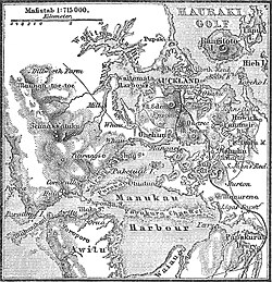 Mapa histórico de Auckland