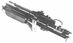 Detalle de la ametralladora M2