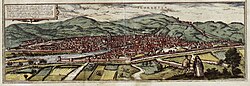 Vista panorámica detallada de Florencia en la segunda mitad del siglo XVI
