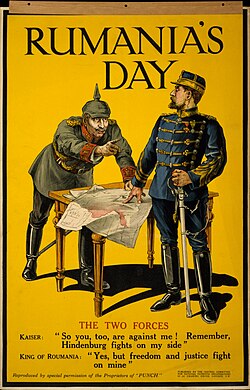Cartel británico de propaganda de la Primera Guerra Mundial con Fernando I