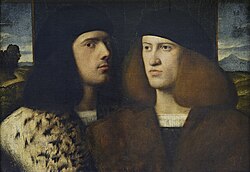Retrato de dos jóvenes conservado en el Museo del Louvre de París.