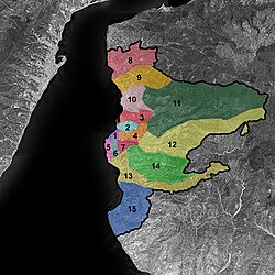 Subdivisión del territorio de Reggio Calabria