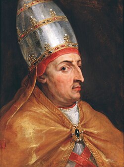 Retrato del Papa Nicolás V por Peter Paul Rubens