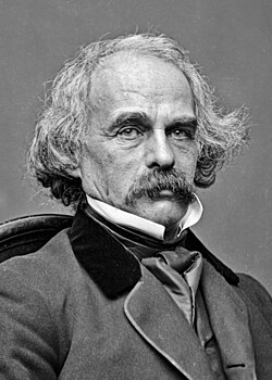 Retrato de Nathaniel Hawthorne realizado alrededor de 1863 por Mathew Brady