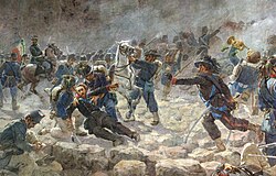 Ilustración de la toma de la Porta Pia en 1870