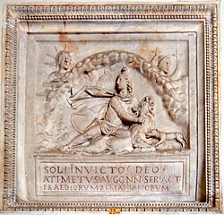Relieve del Mitra persa en los Museos Vaticanos