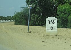 Hitos kilométricos en la autopista Yangon-Mandalay