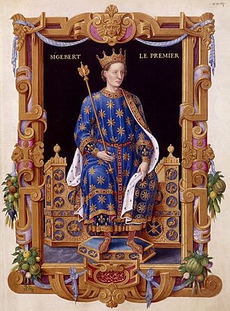 Retrato histórico de Sigeberto I