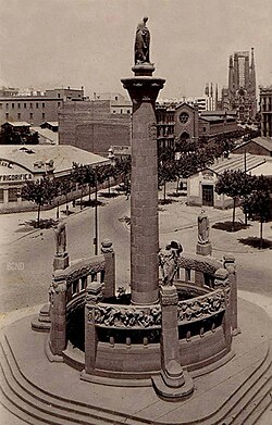 Fotografía histórica del monumento tomada en 1926