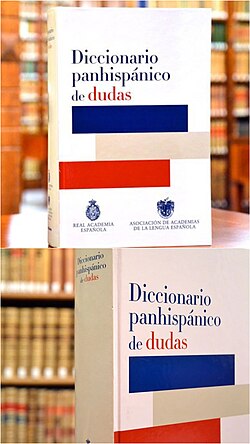 Portada y datos generales del Diccionario panhispánico de dudas