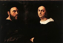 Retrato de Andrea Navagero y Agostino Beazzano, c. 1516, Galería Doria Pamphili, Roma.