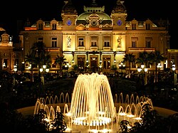 Vista del casino de Montecarlo